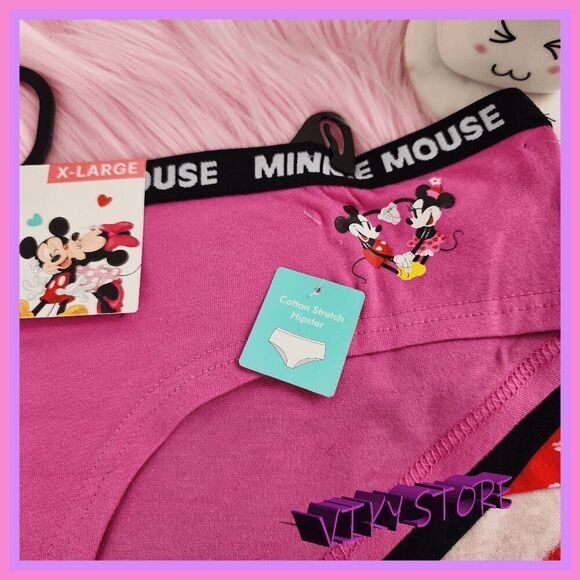 💕 NWT Disney 3-Pack Hipsters Cotton Stretch XL #7179 💕 - Picture 5 of 5